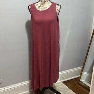Chelsea28 Sleeveless High Low Dress in Dusty Rose